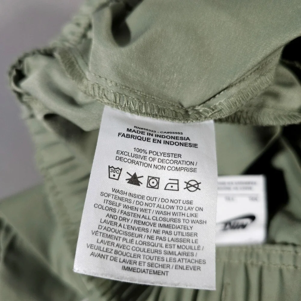 Nike Woven Pants Mens XXL Oil Green Sportswear Futura‎ Logo DX0623-386